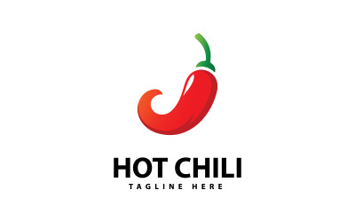 Spicy Chili logo icon vector  Red Pepper logo template V2