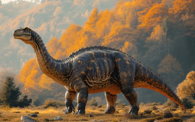 Fotografia realistica del dinosauro Iguanodon 3.