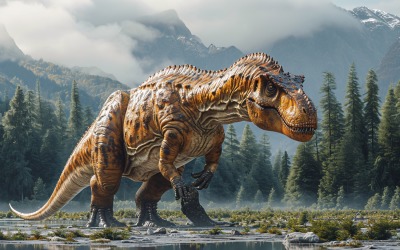 Реалистичная фотография динозавра Платеозавра 2