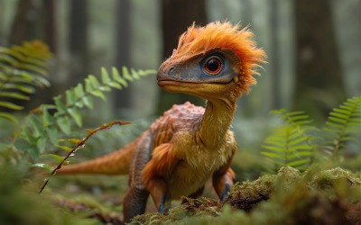 Realistyczna fotografia dinozaura Deinonychusa 3