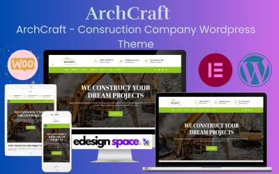 ArchCraft - Tema WordPress para empresa de construção