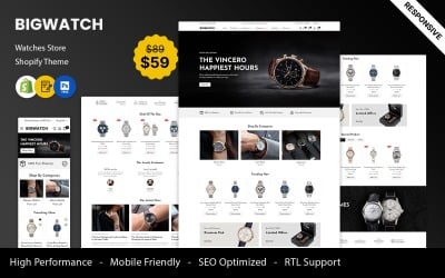 BigWatch – Shopify-Theme für Uhren, Schmuck und Mode