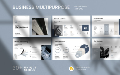Biznesowy uniwersalny szablon slajdów Google