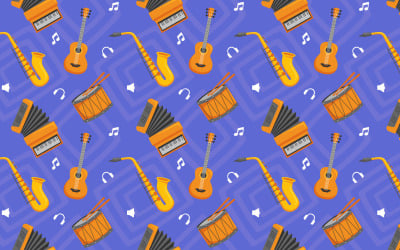 Müzik Aleti Kusursuz Desen