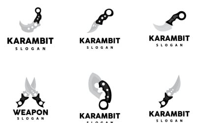 Kerambit Logo Arma Herramienta Vector DesignV3
