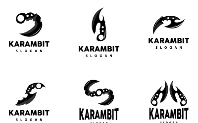 Kerambit Logo Arme Outil Vector DesignV1