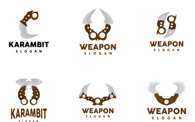Kerambit Logo Arme Outil Vector DesignV5