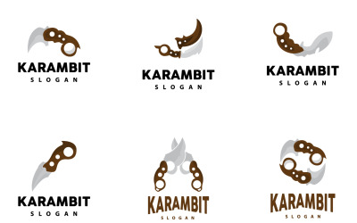 Kerambit Logo fegyvereszköz Vector DesignV7
