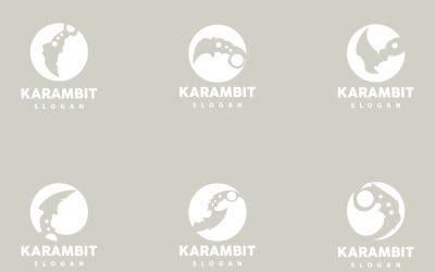 Kerambit Logo Vapen Tool Vector DesignV10