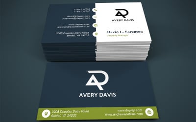 Sleek Visiting Card Template with Customizable Designs