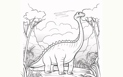 Desenhos para Colorir Dinossauro Braquiossauro 3