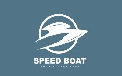 Design de veleiro com logotipo de lancha rápida V14