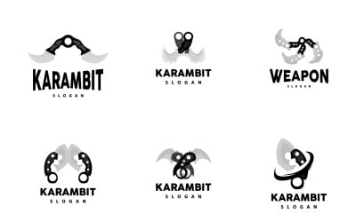 Kerambit Logo Arma Strumento Vector DesignV13