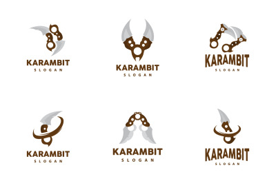 Kerambit Logo Arma Strumento Vector DesignV14