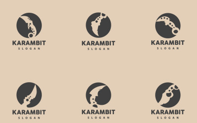Kerambit Logo Arme Outil Vector DesignV11