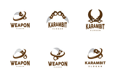 Kerambit logó fegyvereszköz Vector DesignV16