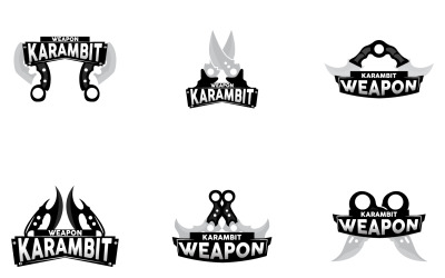 Kerambit Logo fegyvereszköz Vector DesignV20