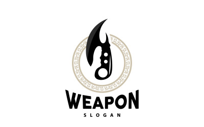 Kerambit Logo Vapen Tool Vector DesignV28