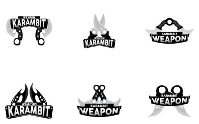 Kerambit Logo Weapon Tool Vector DesignV20