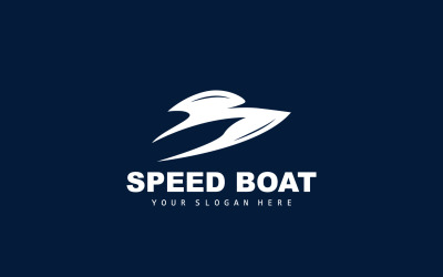 Logo łodzi motorowej Statek Żaglówka DesignV6