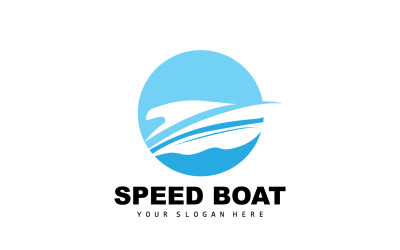 Speed Boat Logó Hajó Vitorlás DesignV20