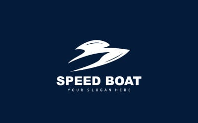 Speed Boat Logo Ship Sailboat DesignV6