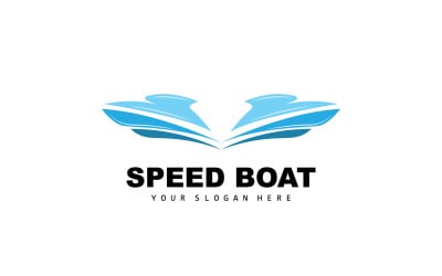 Speed Boat Logo Ship Segelbåt DesignV22
