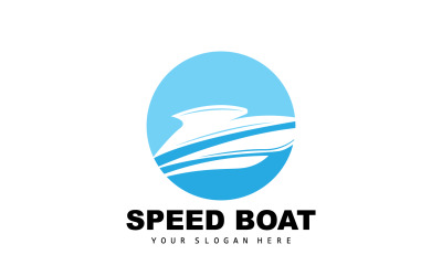 Sürat Teknesi Logosu Gemi Yelkenli TasarımıV19