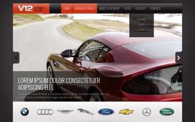 Car Club Drupal Template #41892