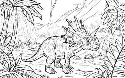 Desenhos de Dinossauro Paquicefalossauro para Colorir 3