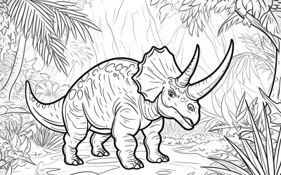 Desenhos para Colorir Dinossauro Protoceratops 2