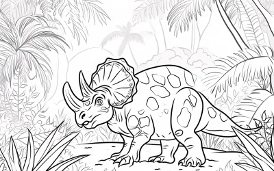 Omalovánky dinosaura Protoceratopse 4