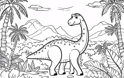 Camarasaurus Dinosaur Colouring Pages 2