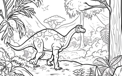 Coloriages de dinosaures Camarasaurus 1
