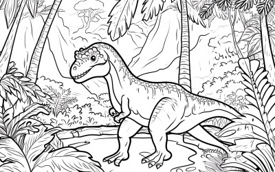 Malvorlagen für Heterodontosaurus-Dinosaurier 1