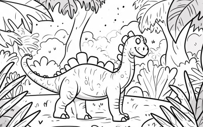 Ouranosaurus Dinozor Boyama Sayfaları 2