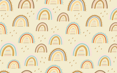 Regenboog Doodle naadloze patroon ontwerp