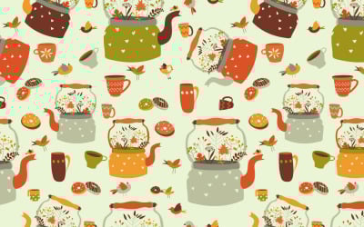 Fondo senza cuciture con tè