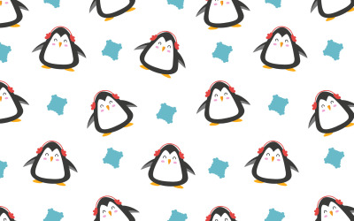 Gülen penguen kusursuz desen