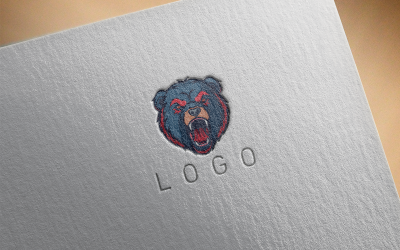 Logotipo de oso elegante 9-0467-23