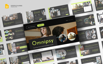 Omnipsy - Modèle de diapositives Google sur la santé mentale