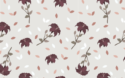 Schuhschwarzpflanze Nahtloses Muster