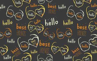 Seamless Pattern with Eyeglasses