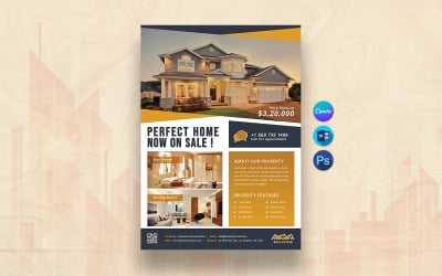Modèle de flyer immobilier Canva