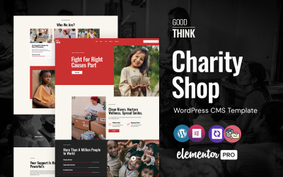 Good Think – Jótékonysági Tröszt és adományozás WordPress Elementor téma
