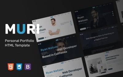 Muri — HTML-шаблон личного портфолио