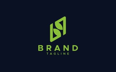 bq harf yaprak Logo Tasarım Şablonu