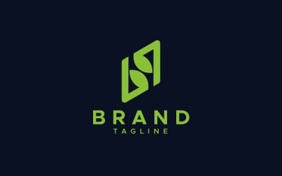 bq letter leaf Logo Design Template