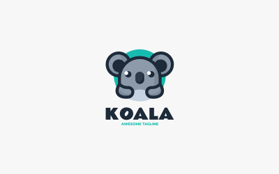 Koala Simple Mascot Logo 4