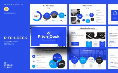 Modello di diapositiva Google Pitch-Deck
